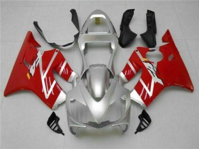 Custom 2001-2003 Silver Red Honda CBR600 F4i Bike Fairings Custom 2001-2003 Silver Red Honda CBR600 F4i Bike Fairings