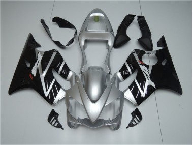 Aftermarket 2001-2003 Honda CBR600 F4i Motorcycle Fairings MF1475 - Silver Black