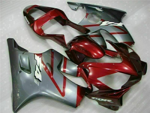 Custom 2001-2003 Red Silver Honda CBR600 F4i Moto Fairings Custom 2001-2003 Red Silver Honda CBR600 F4i Moto Fairings