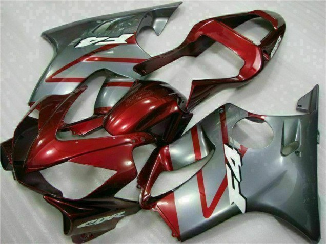Custom 2001-2003 Red Silver Honda CBR600 F4i Moto Fairings Custom 2001-2003 Red Silver Honda CBR600 F4i Moto Fairings