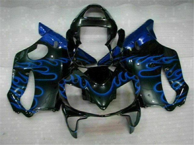 Custom 2001-2003 Blue Flames Honda CBR600 F4i Bike Fairings Custom 2001-2003 Blue Flames Honda CBR600 F4i Bike Fairings