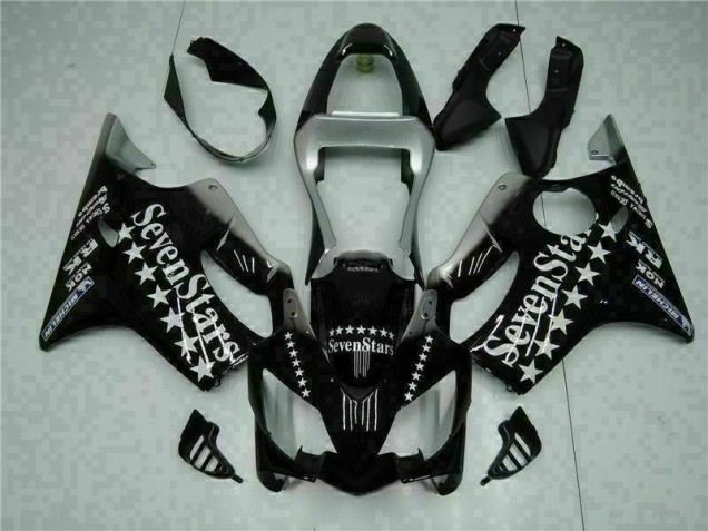 Custom 2001-2003 Black White Seven Stars Honda CBR600 F4i Bike Fairing Custom 2001-2003 Black White Seven Stars Honda CBR600 F4i Bike Fairing