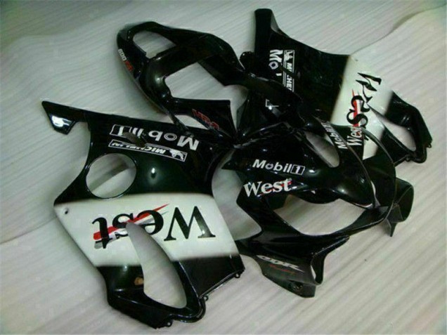 Custom 2001-2003 White Black West Honda CBR600 F4i Bike Fairings Custom 2001-2003 White Black West Honda CBR600 F4i Bike Fairings