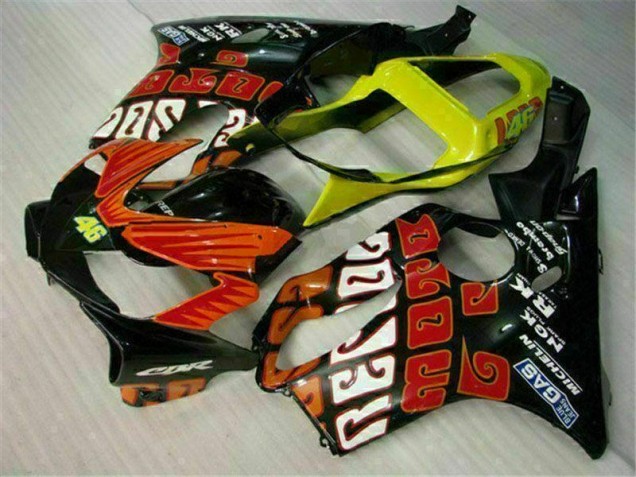 Custom 2001-2003 Orange Black Honda CBR600 F4i Replacement Motorcycle Fairings Custom 2001-2003 Orange Black Honda CBR600 F4i Replacement Motorcycle Fairings
