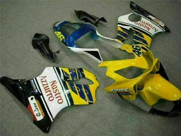 Custom 2001-2003 Yellow White Honda CBR600 F4i Moto Fairings Custom 2001-2003 Yellow White Honda CBR600 F4i Moto Fairings