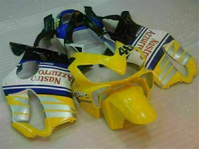 Custom 2001-2003 Yellow Silver Nastro Azzurro Honda CBR600 F4i Motorcylce Fairings Custom 2001-2003 Yellow Silver Nastro Azzurro Honda CBR600 F4i Motorcylce Fairings
