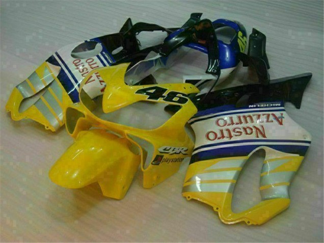 Custom 2001-2003 Yellow Silver Nastro Azzurro Honda CBR600 F4i Motorcylce Fairings Custom 2001-2003 Yellow Silver Nastro Azzurro Honda CBR600 F4i Motorcylce Fairings