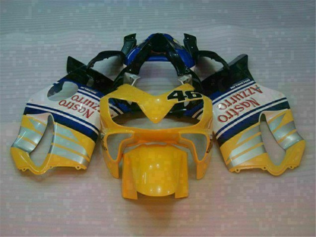 Custom 2001-2003 Yellow Silver Nastro Azzurro Honda CBR600 F4i Motorcylce Fairings Custom 2001-2003 Yellow Silver Nastro Azzurro Honda CBR600 F4i Motorcylce Fairings