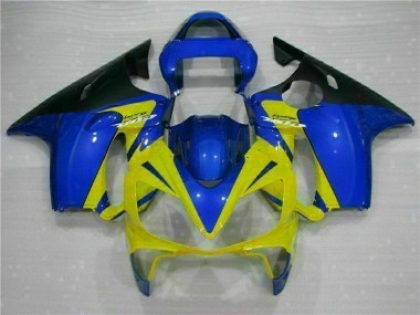 Aftermarket 2001-2003 Honda CBR600 F4i Motorcycle Fairings MF1517 - Yellow Blue