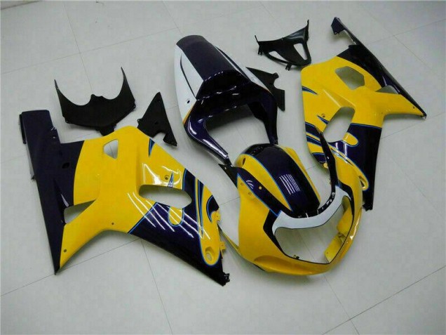 Custom 2001-2003 Yellow Suzuki GSXR 600/750 Bike Fairings Custom 2001-2003 Yellow Suzuki GSXR 600/750 Bike Fairings
