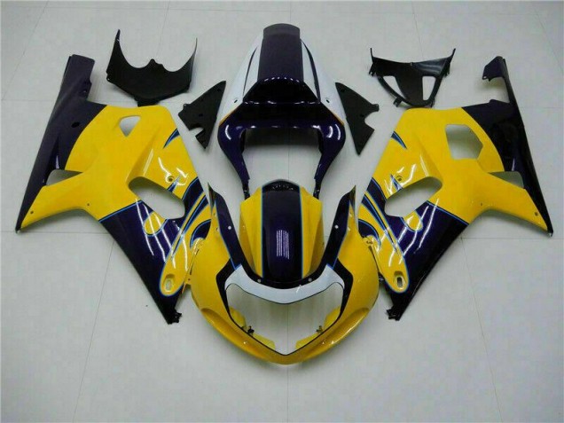 Custom 2001-2003 Yellow Suzuki GSXR 600/750 Bike Fairings Custom 2001-2003 Yellow Suzuki GSXR 600/750 Bike Fairings