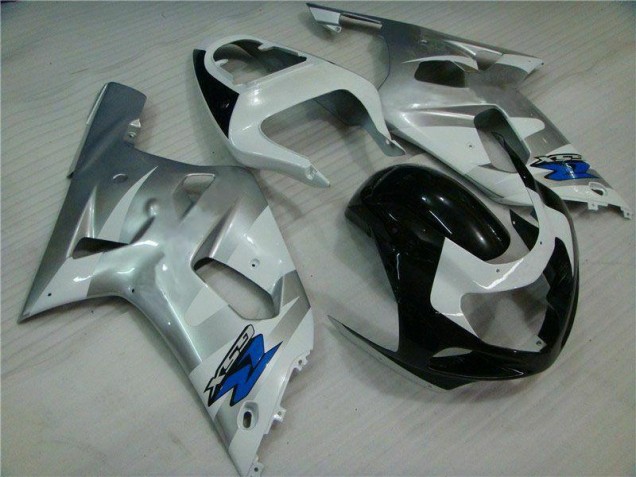 Custom 2001-2003 Silver Black Suzuki GSXR 600/750 Motorbike Fairing Kits Custom 2001-2003 Silver Black Suzuki GSXR 600/750 Motorbike Fairing Kits