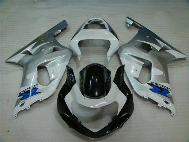 Custom 2001-2003 Silver Black Suzuki GSXR 600/750 Motorbike Fairing Kits Custom 2001-2003 Silver Black Suzuki GSXR 600/750 Motorbike Fairing Kits