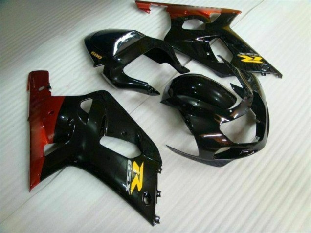Custom 2001-2003 Black Suzuki GSXR 600/750 Moto Fairings Custom 2001-2003 Black Suzuki GSXR 600/750 Moto Fairings