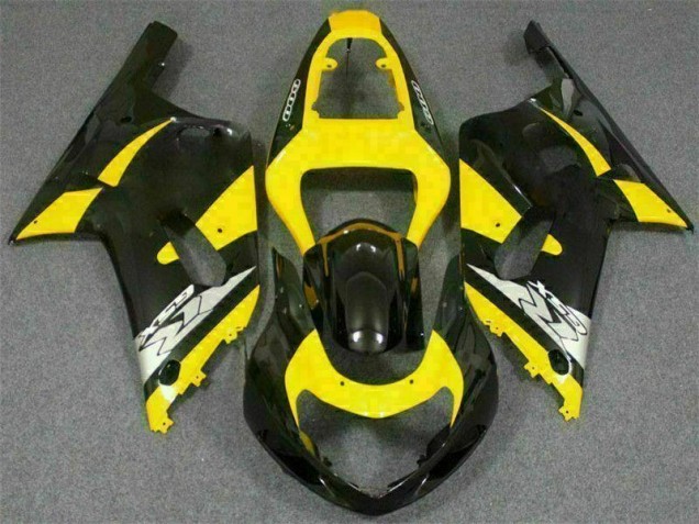 Custom 2001-2003 Yellow Black Suzuki GSXR 600/750 Motorcycle Replacement Fairings Custom 2001-2003 Yellow Black Suzuki GSXR 600/750 Motorcycle Replacement Fairings