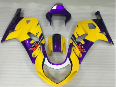 Custom 2001-2003 Yellow Suzuki GSXR 600/750 Replacement Motorcycle Fairings & Plastics