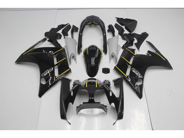 Aftermarket 2001-2005 Black Yellow Yamaha FJR1300 Moto Fairings