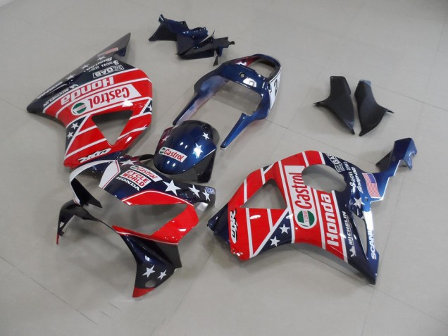 Custom 2002-2003 Dark Blue Star Honda CBR900RR 954 Motorbike Fairing Kits Custom 2002-2003 Dark Blue Star Honda CBR900RR 954 Motorbike Fairing Kits