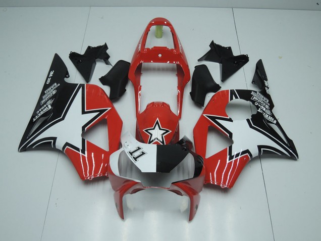 Custom 2002-2003 Black Red Star Honda CBR900RR 954 Motorcycle Fairings Kits Custom 2002-2003 Black Red Star Honda CBR900RR 954 Motorcycle Fairings Kits