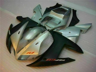 Aftermarket 2002-2003 Silver Yamaha YZF R1 Replacement Motorcycle Fairings