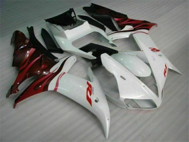 Custom 2002-2003 White Yamaha YZF R1 Bike Fairing Kit