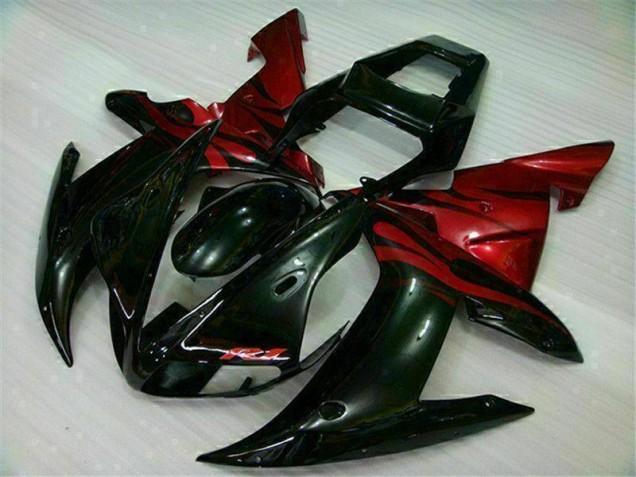 Custom 2002-2003 Black Red Yamaha YZF R1 Bike Fairing Custom 2002-2003 Black Red Yamaha YZF R1 Bike Fairing