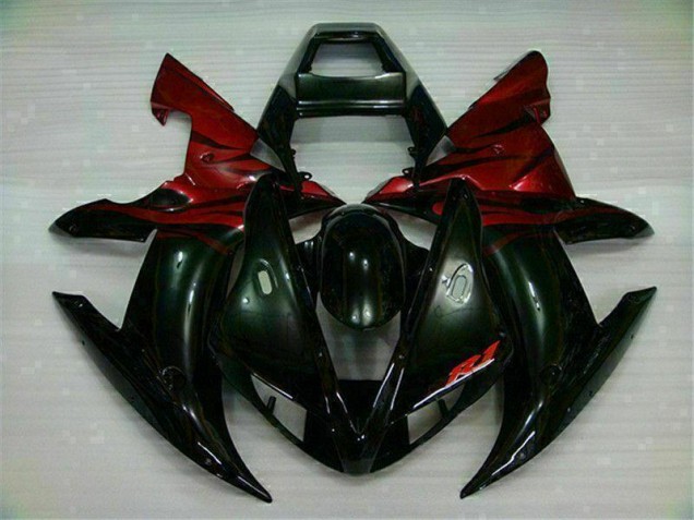 Custom 2002-2003 Black Red Yamaha YZF R1 Bike Fairing Custom 2002-2003 Black Red Yamaha YZF R1 Bike Fairing