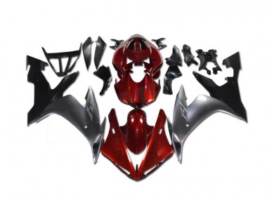 Aftermarket 2002-2003 Red Grey Black Yamaha YZF R1 Motorcyle Fairings