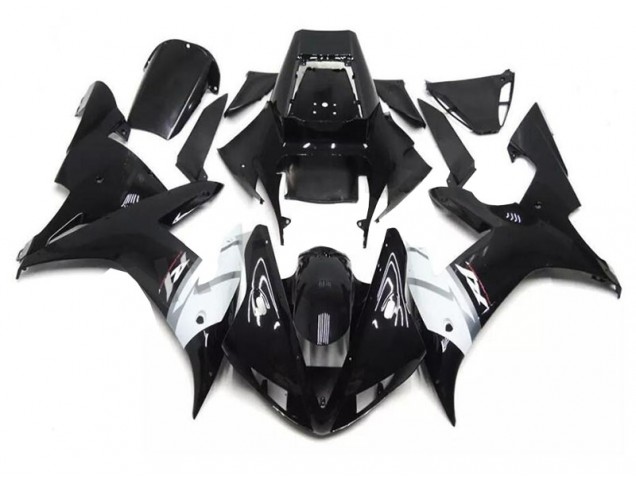 Custom 2002-2003 Black White Yamaha YZF R1 Motor Bike Fairings Custom 2002-2003 Black White Yamaha YZF R1 Motor Bike Fairings