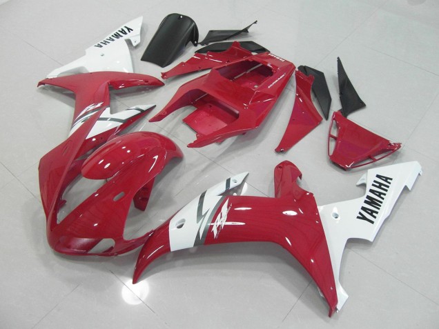 Custom 2002-2003 Red White Yamaha YZF R1 Bike Fairings