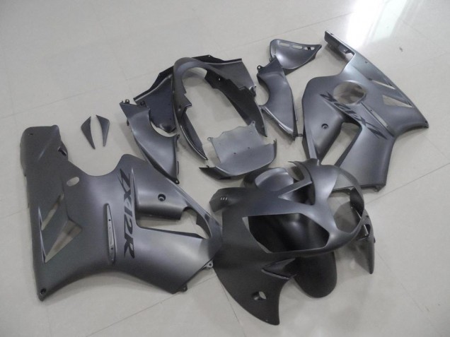 Custom 2002-2006 Matte Grey Kawasaki ZX12R Motorcycle Fairings Kit Custom 2002-2006 Matte Grey Kawasaki ZX12R Motorcycle Fairings Kit