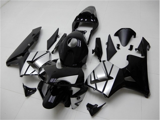 Custom 2003-2004 Black Silver Honda CBR600RR Bike Fairing Custom 2003-2004 Black Silver Honda CBR600RR Bike Fairing