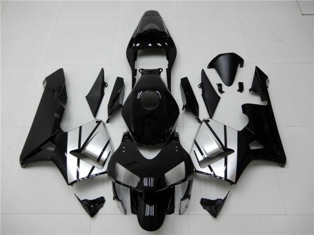 Custom 2003-2004 Black Silver Honda CBR600RR Bike Fairing Custom 2003-2004 Black Silver Honda CBR600RR Bike Fairing