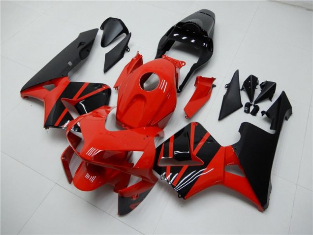 Custom 2003-2004 Red Black Honda CBR600RR Motor Bike Fairings Custom 2003-2004 Red Black Honda CBR600RR Motor Bike Fairings