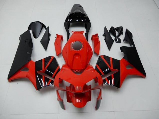 Custom 2003-2004 Red Black Honda CBR600RR Motor Bike Fairings Custom 2003-2004 Red Black Honda CBR600RR Motor Bike Fairings