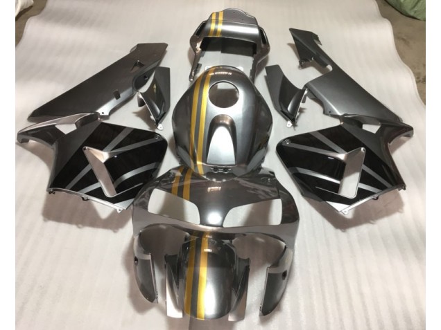 Custom 2003-2004 Silver Gold Black Honda CBR600RR Replacement Motorcycle Fairings Custom 2003-2004 Silver Gold Black Honda CBR600RR Replacement Motorcycle Fairings