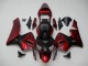 Custom 2003-2004 Red Black Honda CBR600RR Motor Fairings Custom 2003-2004 Red Black Honda CBR600RR Motor Fairings