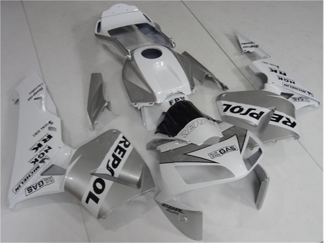 Custom 2003-2004 Silve White Black Repsol Honda CBR600RR Bike Fairings Custom 2003-2004 Silve White Black Repsol Honda CBR600RR Bike Fairings