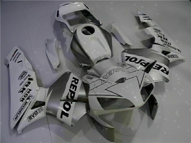 Custom 2003-2004 White Repsol Honda CBR600RR Motorcycle Replacement Fairings Custom 2003-2004 White Repsol Honda CBR600RR Motorcycle Replacement Fairings