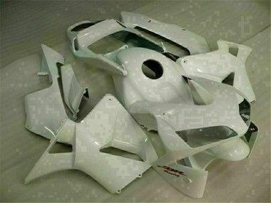 Custom 2003-2004 White Honda CBR600RR Motorbike Fairings