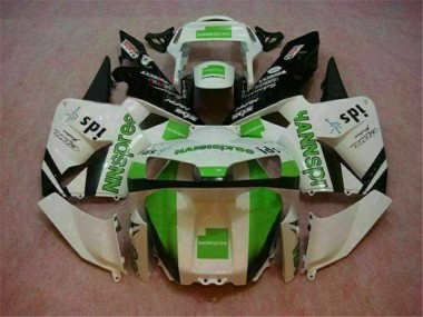 Custom 2003-2004 White Honda CBR600RR Motorcycle Fairing Kits