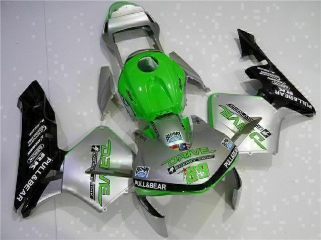 Custom 2003-2004 Silver Honda CBR600RR Motorbike Fairing Custom 2003-2004 Silver Honda CBR600RR Motorbike Fairing
