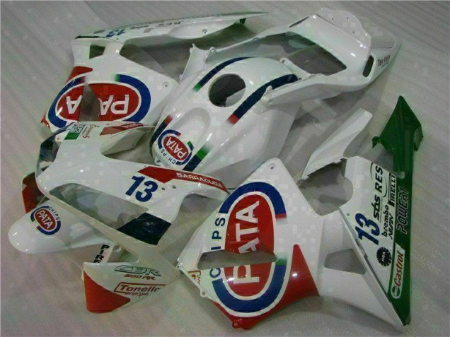 Custom 2003-2004 White Honda CBR600RR Motor Bike Fairings & Bodywork Custom 2003-2004 White Honda CBR600RR Motor Bike Fairings & Bodywork