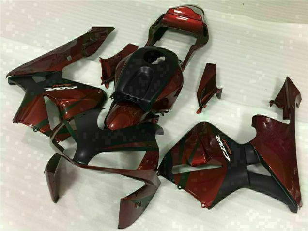 Custom 2003-2004 Black Red Honda CBR600RR Replacement Motorcycle Fairings Custom 2003-2004 Black Red Honda CBR600RR Replacement Motorcycle Fairings