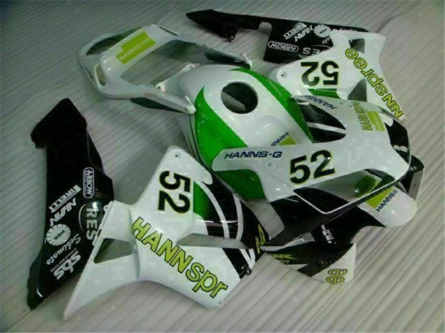 Custom 2003-2004 Green White Black Honda CBR600RR Bike Fairing Kit Custom 2003-2004 Green White Black Honda CBR600RR Bike Fairing Kit