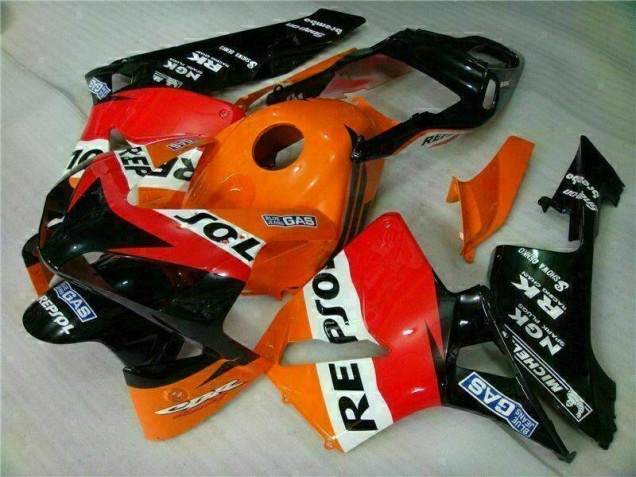 Custom 2003-2004 Orange Repsol Honda CBR600RR Motorbike Fairing Kits Custom 2003-2004 Orange Repsol Honda CBR600RR Motorbike Fairing Kits
