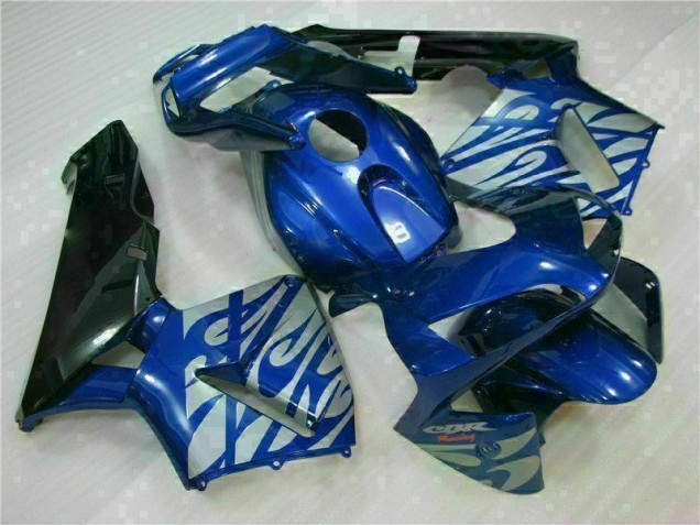 Custom 2003-2004 Blue with Silver Flame Honda CBR600RR Motorbike Fairing Custom 2003-2004 Blue with Silver Flame Honda CBR600RR Motorbike Fairing
