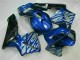 Custom 2003-2004 Blue with Silver Flame Honda CBR600RR Motorbike Fairing Custom 2003-2004 Blue with Silver Flame Honda CBR600RR Motorbike Fairing