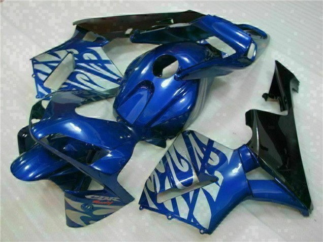 Custom 2003-2004 Blue with Silver Flame Honda CBR600RR Motorbike Fairing Custom 2003-2004 Blue with Silver Flame Honda CBR600RR Motorbike Fairing