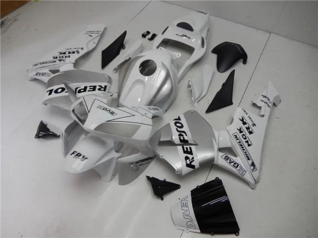 Custom 2003-2004 Silver White Black Repsol Honda CBR600RR Motorcycle Fairings Kit Custom 2003-2004 Silver White Black Repsol Honda CBR600RR Motorcycle Fairings Kit